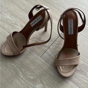 Steve Madden Nude Strappy Heels